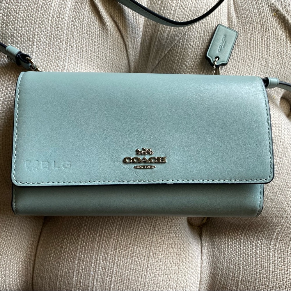 Coach Smooth Leather Phone Crossbody Bag 65558B